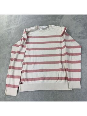 Lacoste Stripped Sweater White / Red Women’s Size M